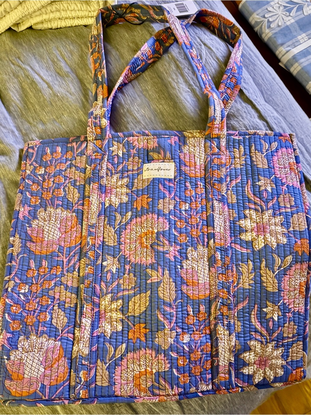 Strawflower “Heritage Lucy” quilted tote